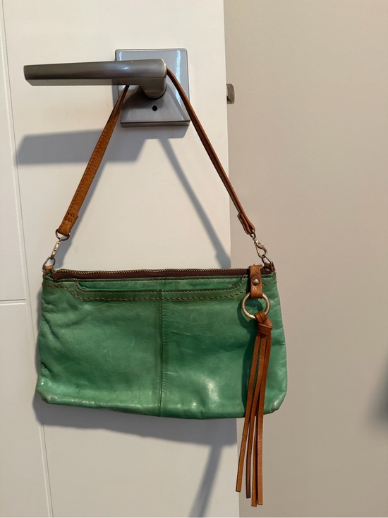 HOBO Handbags - HOBO Green Leather Adjustable Strap Crossbody Bag